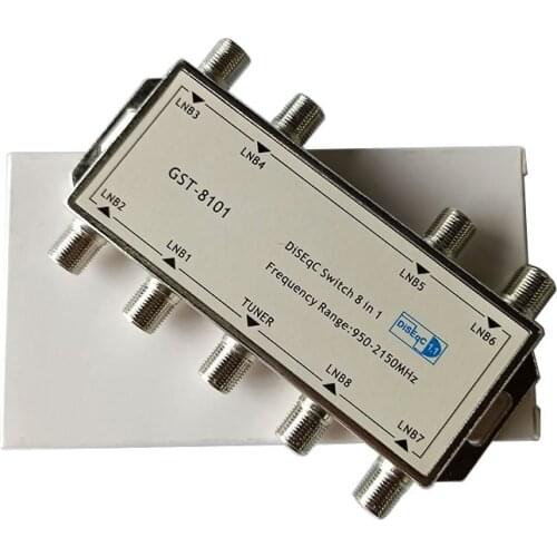8 in 1 out LNB Switch Satellites antenna TV Switch For Satellite Receiver 8 in 1 out DISEqC Switch Satellite 8 in 1 DiSEqC