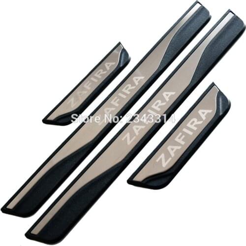 For Opel Vauxhall Zafira Tourer C Accessory 2011-2017 2018 2019 Stainless Door Sill Scuff Kick Plate Protectors Trim Car Styling