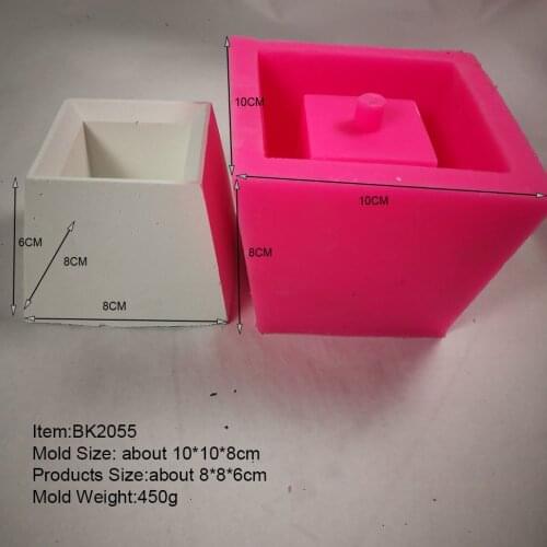 Concrete Flowerpot Silicone Mold Handmade Decorating Cement Mold