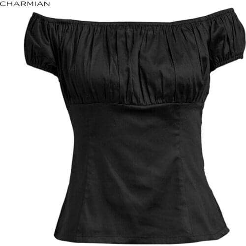 Charmian Short Sleeve Blouses