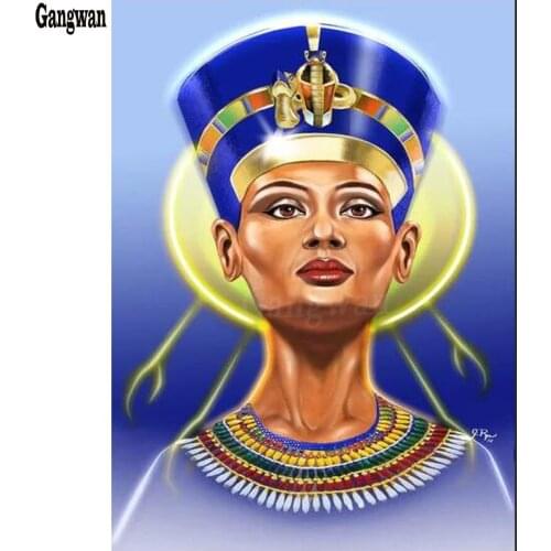Queen of egypt Full square/round diy diamond Painting Cross Stitch 5D Diamond Embroidery Mosaic living room Decoration painting
