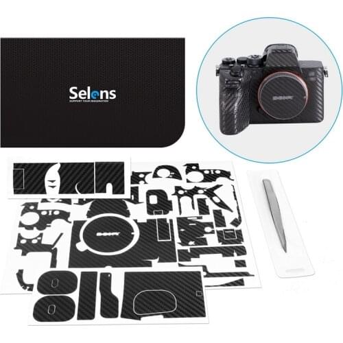 Selens Camera Body 3M Protective Skin Film Kit for A7M3 A7R3 A7R4 A6400 A6300 RX100 M6 M7 ZV-1 A72 Anti-Scratch Sticker