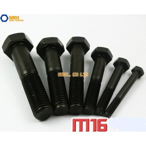 M16 Half thread Hexagon Bolt Hex Head Screw 12.9 Grade Alloy Steel