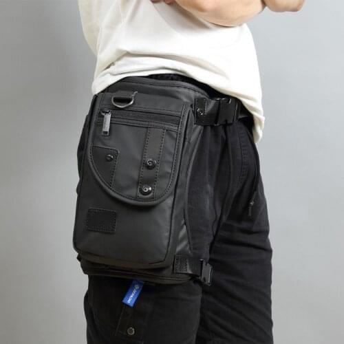 Men Waterproof Oxford Waist Leg Bag Drop Travel Motorcycle Chest Pouch