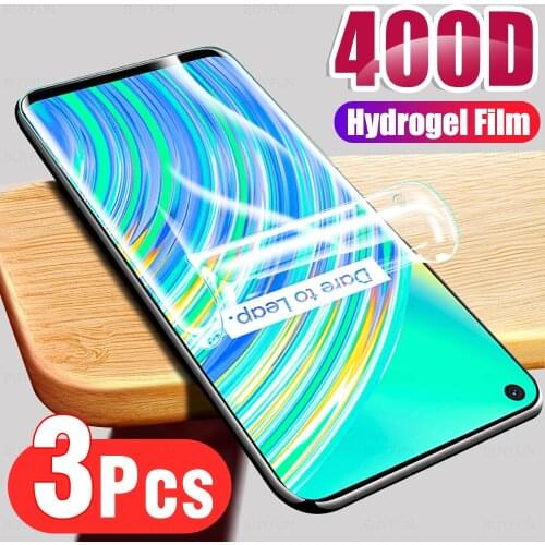3Pcs HD Full Cover Soft Hydrogel Film For OPPO Realme C17 Phone Screen Protection For Realmy C 17 17C 2020 6.5" Film Not Glass