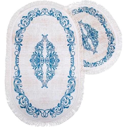 Palace Oval Bath Mat Set 2 Li Gray
