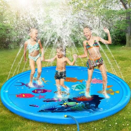 3-in-1 Inflatable pool garden Water Toy Splash Sprinkler Pad Sprinkler Kids Splash Pad Wading Pool For Child Toddlers