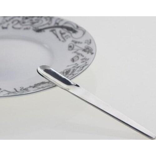 Stainless Steel Long Handle Straight Stirring Coffee Espresso Spoon Ice Cream Dessert Scoop Mixing Teaspoons Kitchen Tool