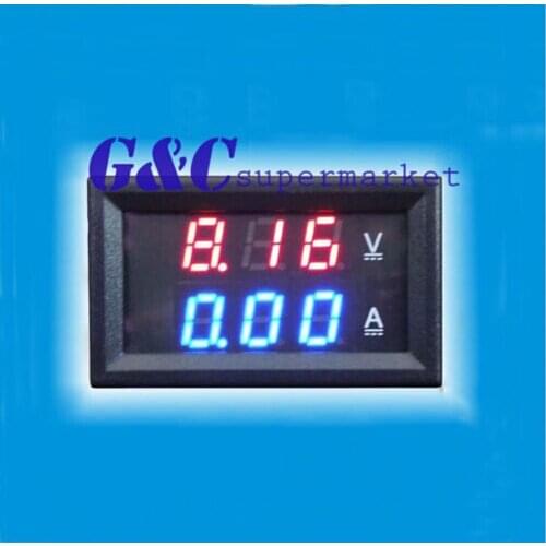 New DC 0-100V 10A Dual LED Digital Voltmeter Ammeter Voltage AMP Power diy electronics