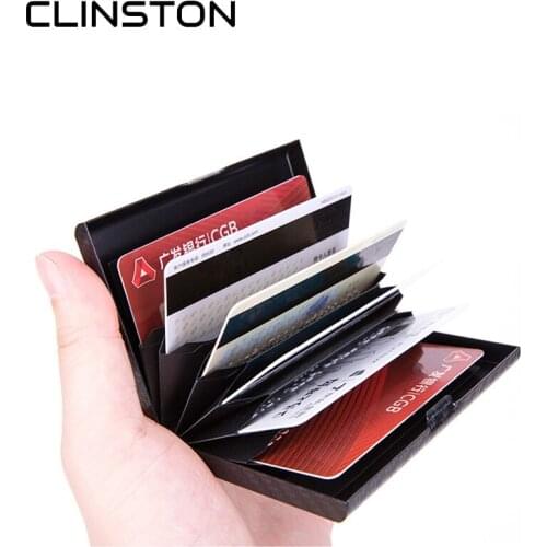 New RFID double aluminum credit card box anti-degaussing automatic bank card holder men and women metal business card box