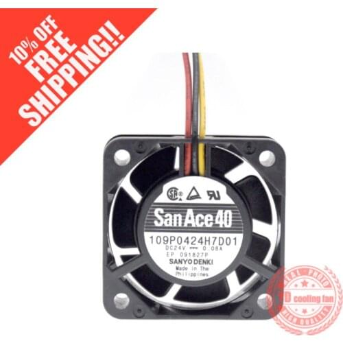 NEW SANYO DENKI SAN ACE 109P0424H7D01 4015 24V 0.08A FANUC cooling fan