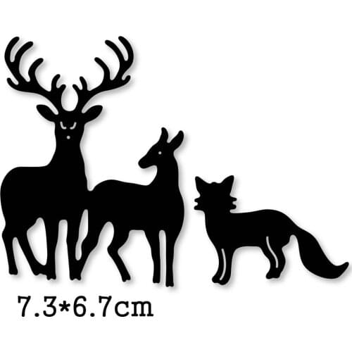 Deer fox sheep Metal Cutting Dies Animals 2020 New craft Scrapbooking Dies cuts stencil emboss paper card make template