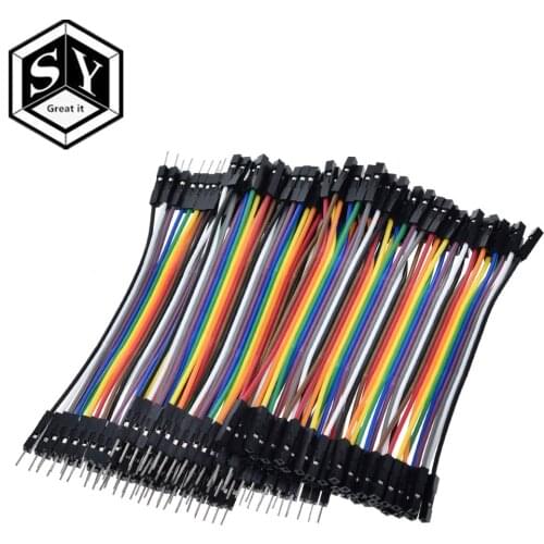 Dupont Line 120pcs 10CM 40Pin Male to Male + Male to Female and Female to Female Jumper Wire Dupont Cable for Arduino DIY KIT