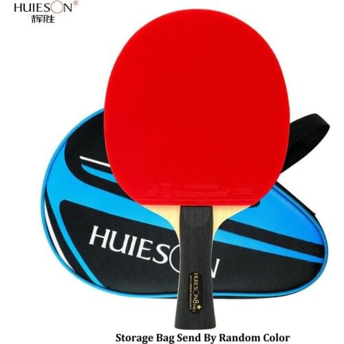 Huieson 6/7/8/9 Stars Table Tennis Rackets Sets For Profession Competition Double Face In Rubber Training Ping Pong Bats Racket