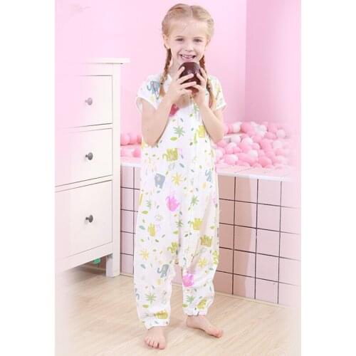 Slebing bag for boys and young children in spring and summer cotton unisex print print boys men usual. Pure cotton printed gauze