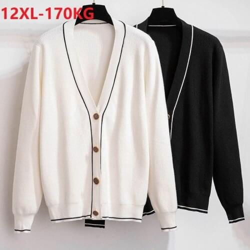 High quality winter women Sweater v-neck plus size 8XL 12XL 10XL Female super big size loose Sweater 150KG 160KG 54 58 56 60 62