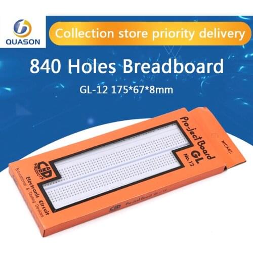 840 holes Breadboard GL-12 175*67*8mm tunnel plates wildcard platrs can be spliced combination