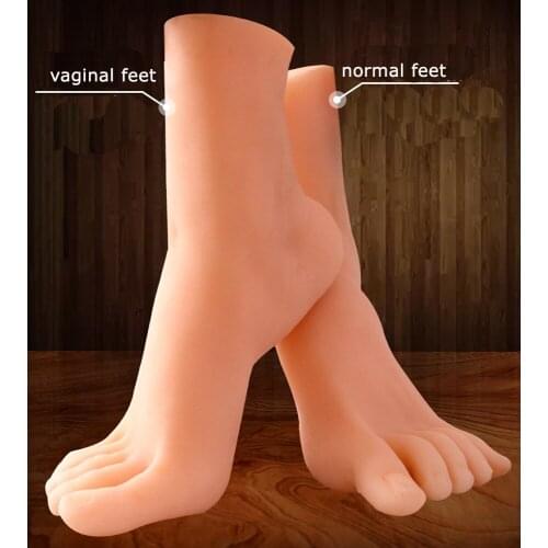 1:1 Vagina Pussy High Quality Silicone Penis Cock Dildo Cover Stimulator Foot Loving Feet Masturbator Cup Sex Toys Dolls For Man