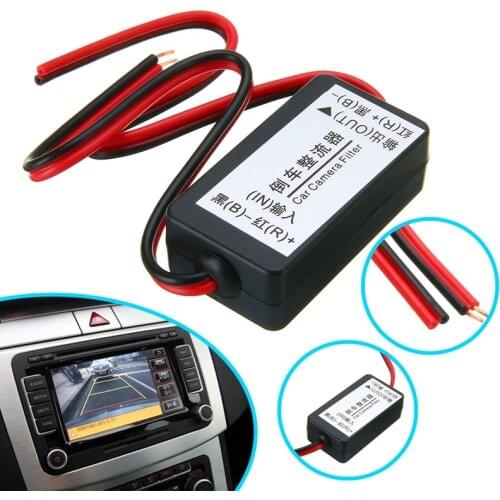 1pc Car Rear View Camera Recitifier DC 12V Power Relay Capacitor Filter Rectifier for Car Rear View Backup Camera