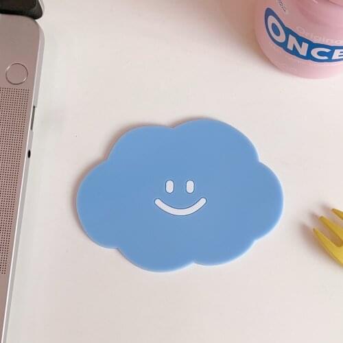 1PCS Mini Coaster Silicone Cute Cartoon Bear and Rabbit Table Mat Placemat Kitchen Accessories