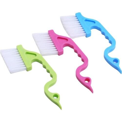 1pc Hand-held Groove Gap Cleaning Brush Home Door Window Track Kitchen Brushes Car Crevice Cleaner Tool House Cleaning Hand Tool