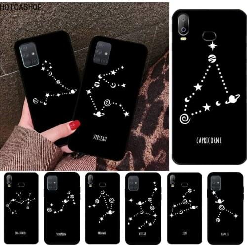 12 constellations zodiac signs Phone Case For Samsung Galaxy A21S A01 A11 A31 A81 A10 A20E A30 A40 A50 A70 A80 A71 A51