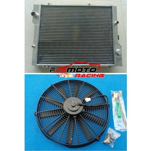 Full Aluminum radiator & fans FOR Audi 90 Quattro Coupe 80 1991-1992 91 92