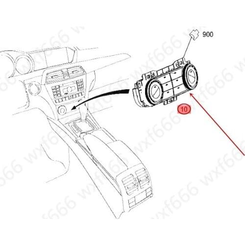 Car Air conditioning control panel knob GLK300mer ced es-be nzGLK35 Control switch panel Air conditioning panel controller