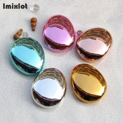 Egg-Shape Plating Contact Lens Case with Mirror Women Colored Contact Lenses Box Eyes Contact Lens Container Lovely Travel Kit