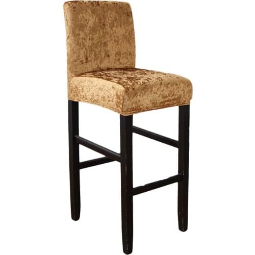 Elastic High Chair Covers Home Hotel Bar Chair Covers Black White Pink Navy Red Golden Gray Chair Covers