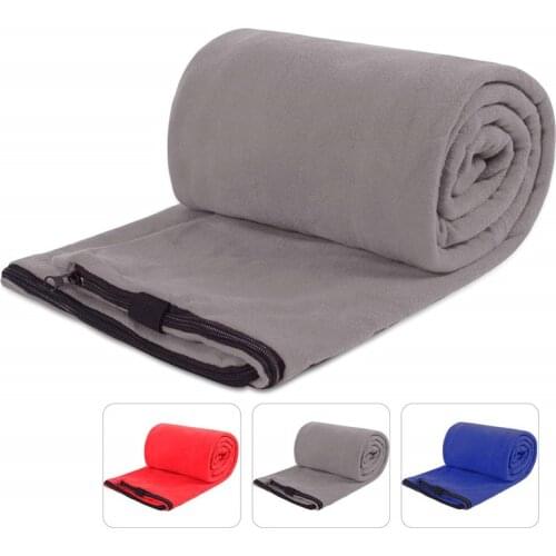 Adult Fleece Sleeping Bag Liner, Microfiber Blanket Outdoor Blanket for Backpacking Camping Hiking Picnic Hotel Office Trave