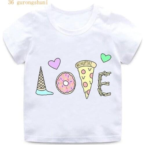 LOVE color printing love you boy girl T-shirt childrens clothing childrens round neck kids clothes casual universal tshirts