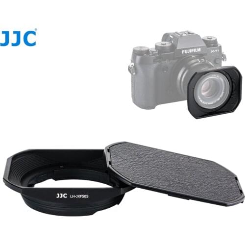 JJC Square Metal Adapter Ring Kit Camera Lens Hood For FUJINON LENS XF50mmF2 R WR on X-T4 X-T200 X-A7 X-T100 X-T30 X-Pro3 X-Pro2