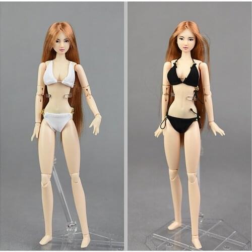 Underwear set White & Black bikini Clothes set Outfit Clothing For 1/6 BJD Xinyi Barbie Soldier FR Doll