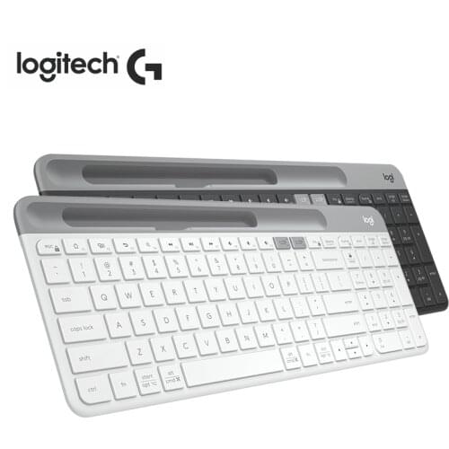 Logitech K580 Multi-Device Bluetooth Wireless Keyboard 108 Keys Slim Membrane Keyboard for Laptop PC Desktop Tablet & Smartphone