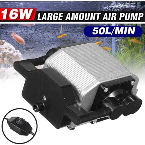 50L/min 16w High Energy Powerful Compressor Aquarium Increasing Oxygen Air Pump 1800L/H 40db Ultra Silence for Fish Tank Ponds