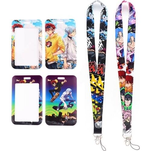 MD921 DMLSKY Cartoon Infinite Skateboard Necklack Lanyard Key Gym Strap Multifunction Mobile Phone With Card Holder Cover