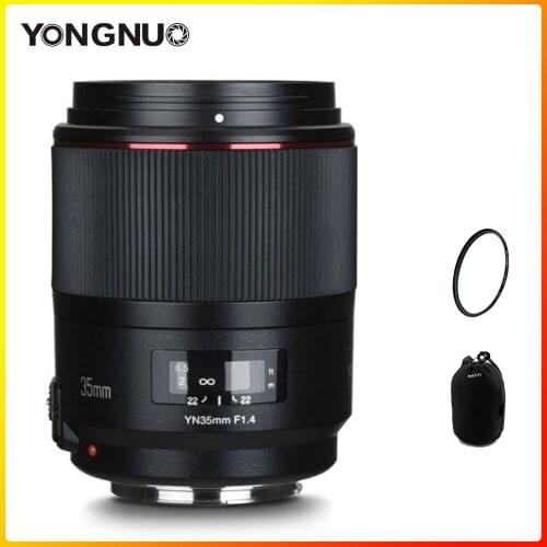 YONGNUO YN35mm F1.4 Wide-Angle Prime Lens Full Frame Lense for Canon DSLR Cameras 70D 80D 5D3 5D MARK III IV 5D2 600D 7D2 6D II