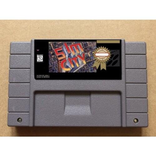 Sim City USA-NTSC version 16 bit 46 pins video games