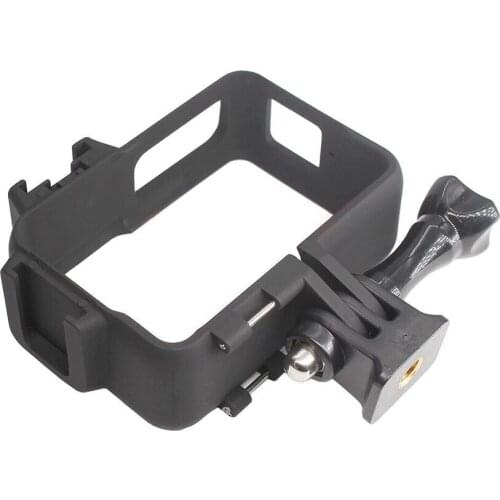 Standard Mounting Bracket Anti-drop Anti-collision Frame Cage with 2 Cold Shoe Mount for Insta360 One R Panoramic Action Camera