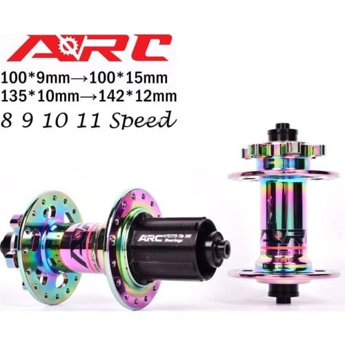 ARC Rainbow MTB hub Mountain bike hubs NBK bearing bicycle hubs 8 9 10 11 speed 135*10MM 142*12MM 15MM PK 791 041SB 32 Holes