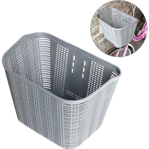 Bike Storage Holder Plastic Bicycle Basket Front Handlebar Carrier Basket Water Resistant Vegetable Rack Scooter Baskets
