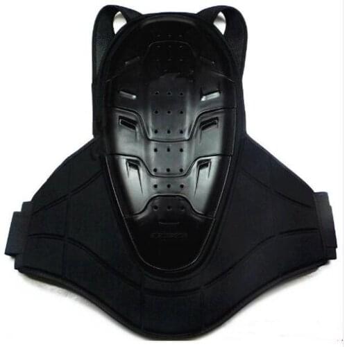 Motorcycle protective back protection for protection of the spine