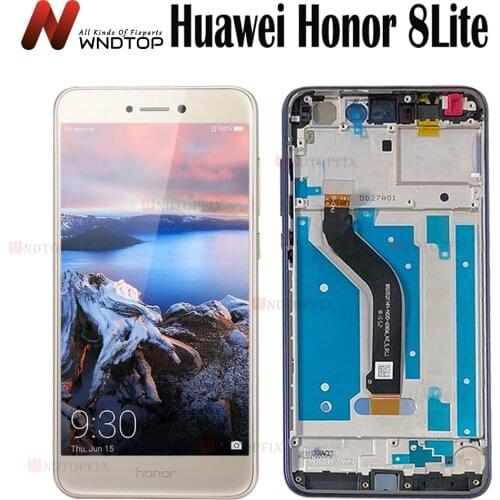 LCD For HUAWEI Honor 8 Lite Display Touch Screen Honor 8 Lite Diaplay with Frame PRA-TL10 PRA LX1 LX3 LCD