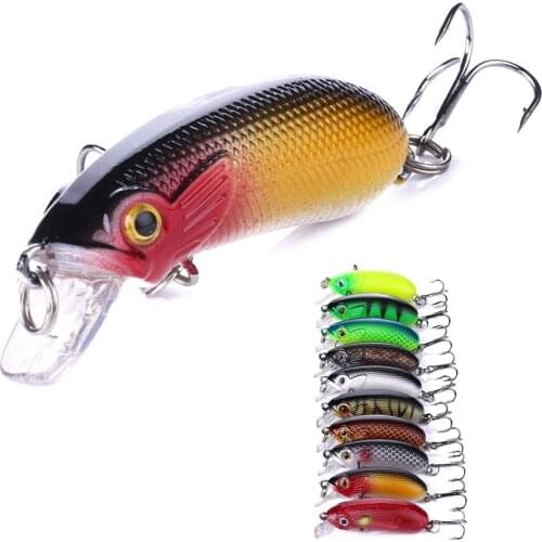 1PC Floating Crankbait isca artificial Fishing Lure 6.8g 5cm Lifelike Wobblers 8# Hooks peche fishing hard bait