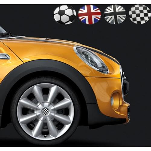 4pcs 52mm Wheel Center Hub Cap Tires Rim Stickers For Mini Cooper One S JCW R55 R56 R60 R61 F54 F55 F60 Countryman Accessories