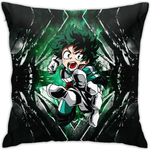 My Hero Academy Cosplay Anime Decorative Pillow Case Throw Pillow Case Red Square Pillow Case Home Decoration Unique Pillow Case