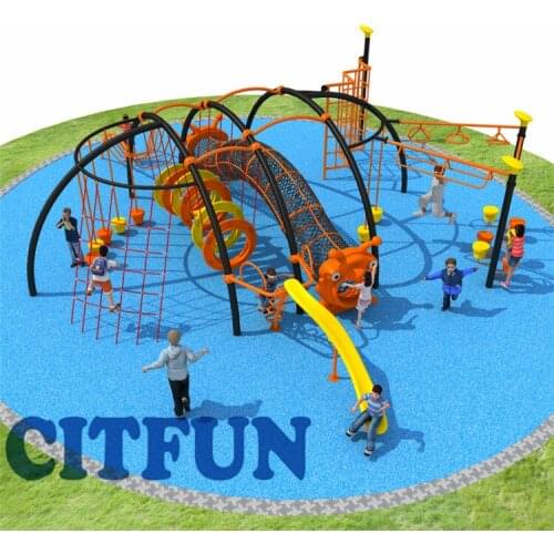 Playground Children Ropes Courses Adventure Popular Adventure Outdoor Climbing Frame Series OP16-249A