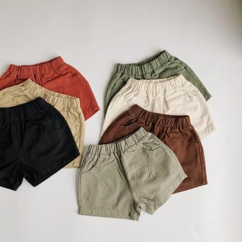 Childrens pants 2020 Summer New Korean Boys and Girls Colorful Candy Color pants Leisure