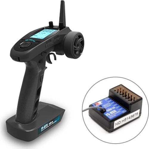 FlySky FS-GT5 2.4G 6CH RC Transmitter Remote Controller with FS-BS6 Receiver for RC Car Crawler Boat Vehicle RC Model Car Parts